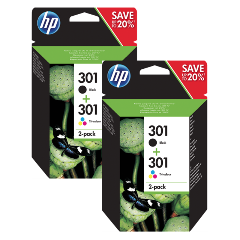 HP 301 Promo-Pack zestaw czarny / różne kolory