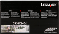 Lexmark C734X24G bęben czarny / cyan / magenta / żółty