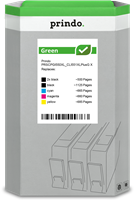 Prindo Green XL zestaw czarny / czarny / cyan / magenta / żółty