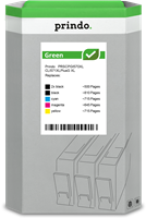 Prindo Green XL zestaw czarny / czarny / cyan / magenta / żółty