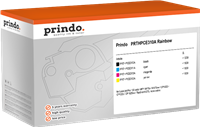 Prindo PRTHPCE310A Rainbow czarny / cyan / magenta / żółty value pack