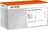 Prindo PRTHPCE320A Rainbow czarny / cyan / magenta / żółty value pack
