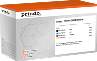 Prindo PRTHPCE400A Rainbow czarny / cyan / magenta / żółty value pack