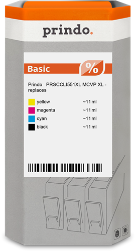 Prindo Basic XL zestaw czarny / cyan / magenta / żółty