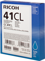 Ricoh gel cartridge GC41CL cyan
