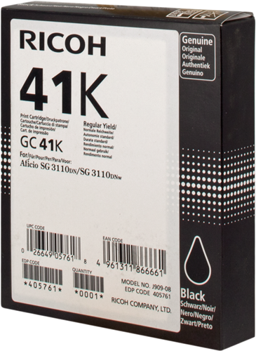Ricoh gel cartridge GC41BKHC czarny